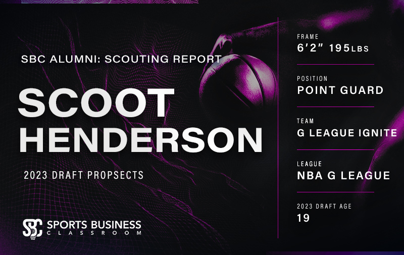 Scoot Henderson, G League Ignite, Point Guard
